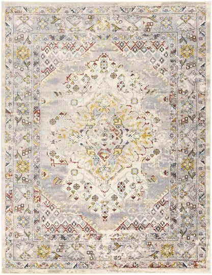 Var Traditional Taupe Area Rug