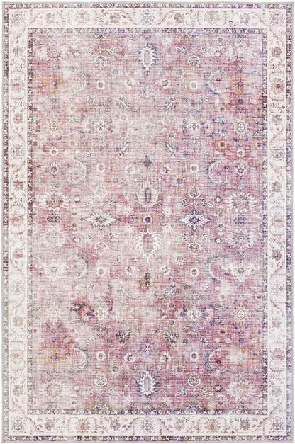Yonne Traditional Garnet Area Rug