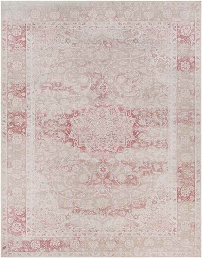 Corsica Traditional Blush Washable Area Rug