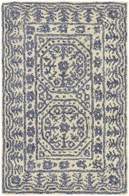 Turin Traditional Denim Area Rug