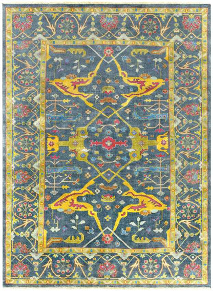 Brescia Traditional Dark Blue Area Rug