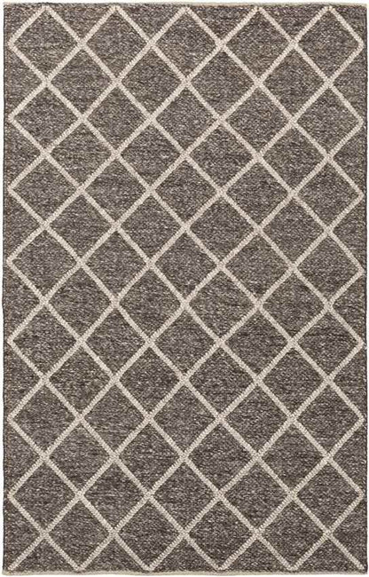 Modena Modern Dark Brown/Cream Area Rug