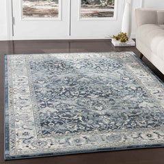 Legnano Traditional Navy Area Rug