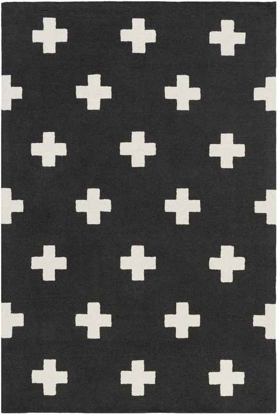 Sardinia Modern Black Area Rug