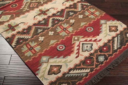Claudette Rustic Dark Brown Area Rug