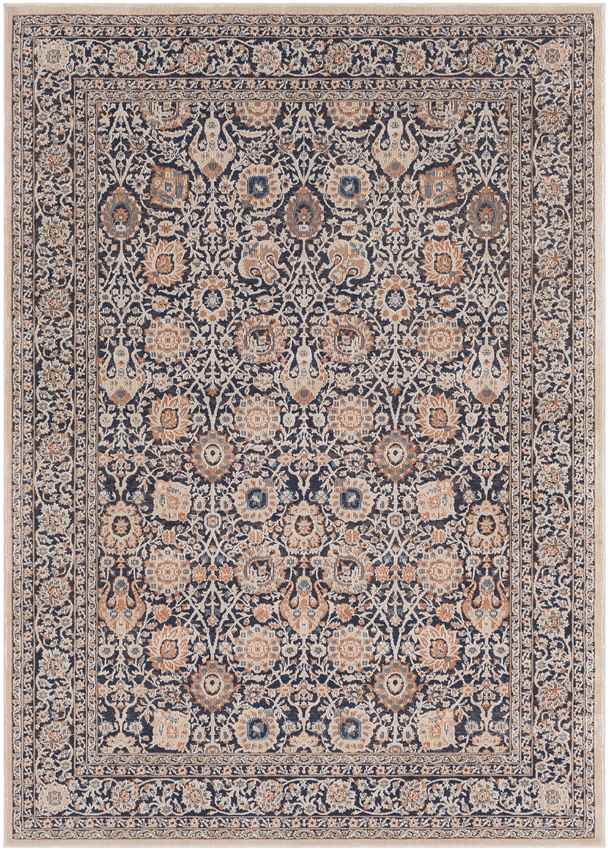 Darcie Traditional Ink Area Rug