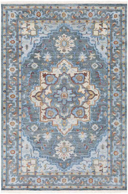 Doreen Traditional Dark Green Area Rug