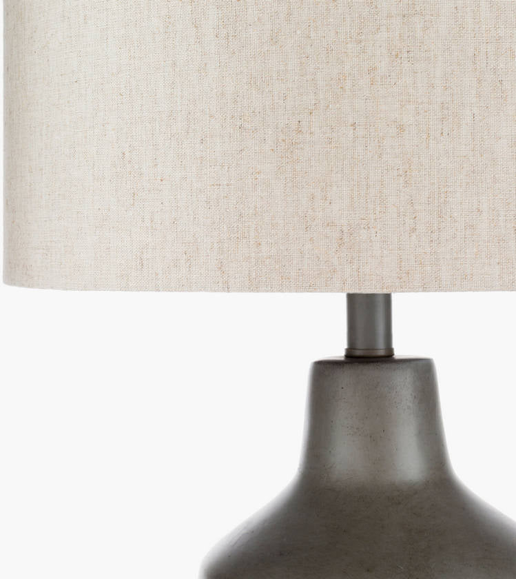 Klos Traditional Taupe Table Lamp