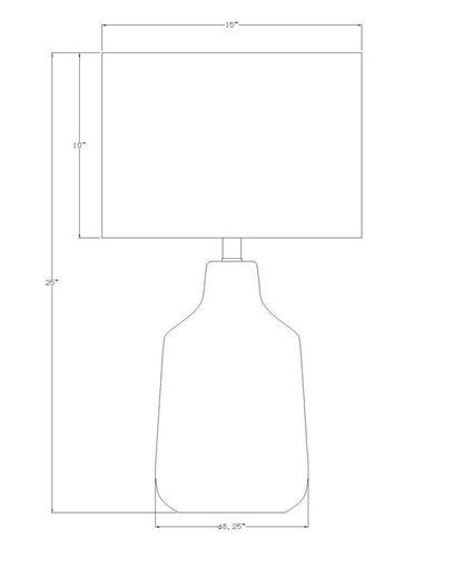 Klos Traditional Taupe Table Lamp