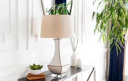 Fischer Traditional Khaki Table Lamp