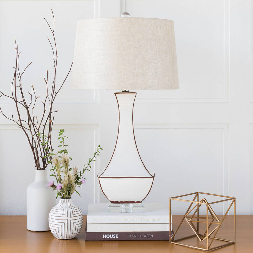 Fischer Traditional Khaki Table Lamp