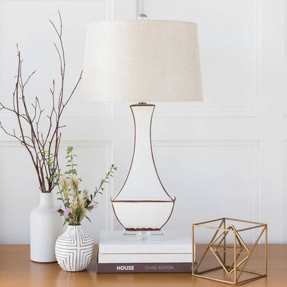 Fischer Traditional Khaki Table Lamp