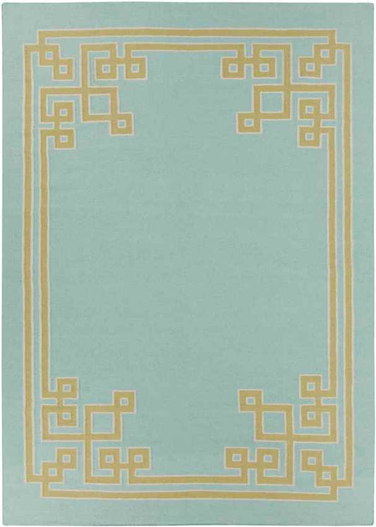 Adrian Modern Aqua Area Rug