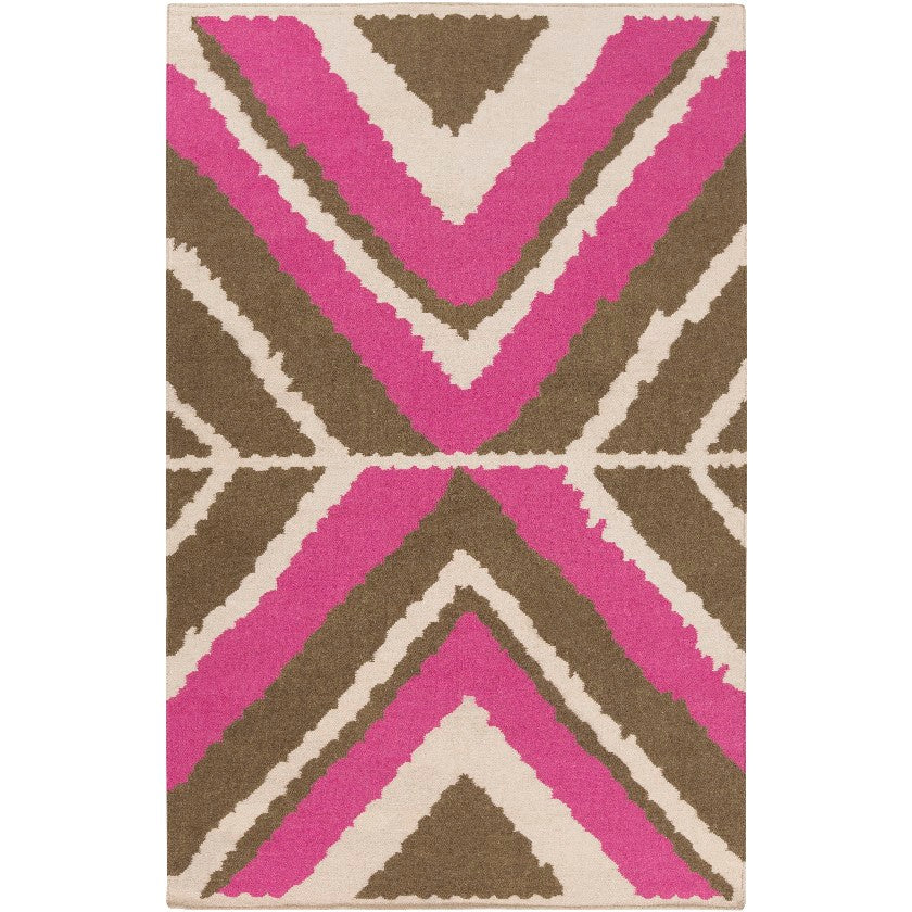 Aguilar Global Fuchsia Area Rug
