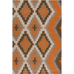 Ailey Global Orange/Gray Area Rug