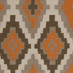 Ailey Global Orange/Gray Area Rug