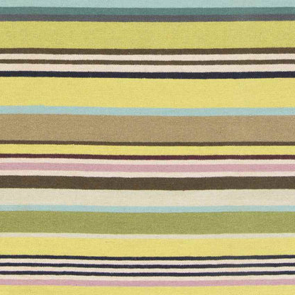 Akutan Modern Lime/Teal Area Rug