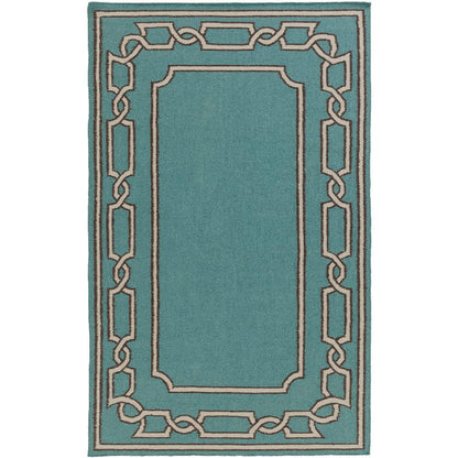 Alabaster Cottage Teal Area Rug