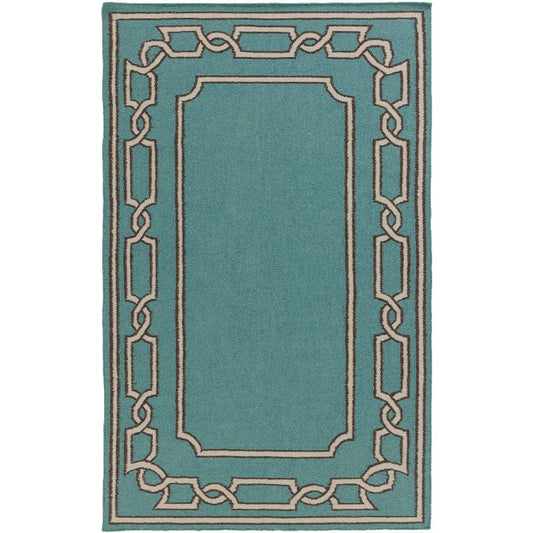 Alabaster Cottage Teal Area Rug