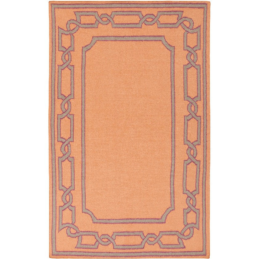 Alabaster Cottage Tangerine/Sage/Sangria Area Rug