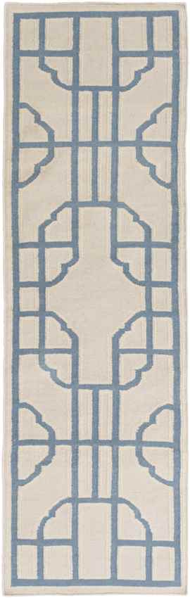 Alakanuk Modern Beige/Blue Area Rug
