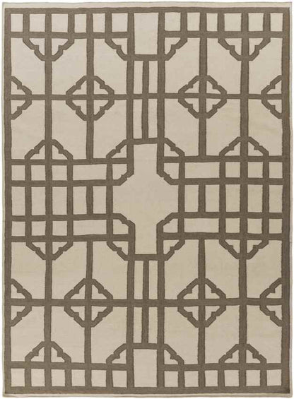 Alakanuk Modern Beige/Brown Area Rug