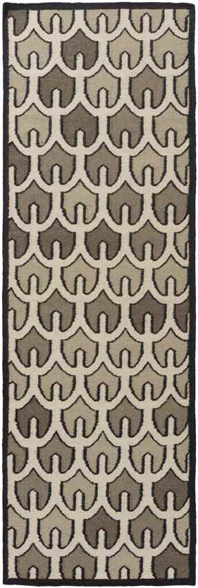 Alamo Modern Khaki/Dark Brown Area Rug