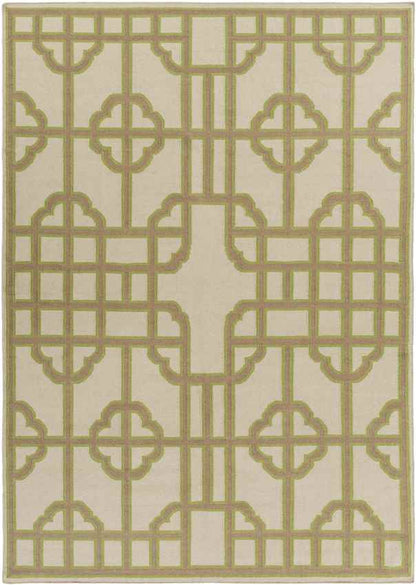 Alakanuk Modern Light Olive Area Rug