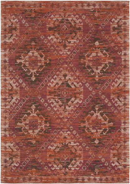 Pistoia Traditional Burnt Orange Area Rug