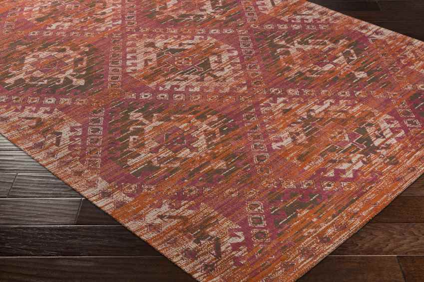 Pistoia Traditional Burnt Orange Area Rug
