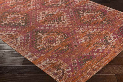 Pistoia Traditional Burnt Orange Area Rug