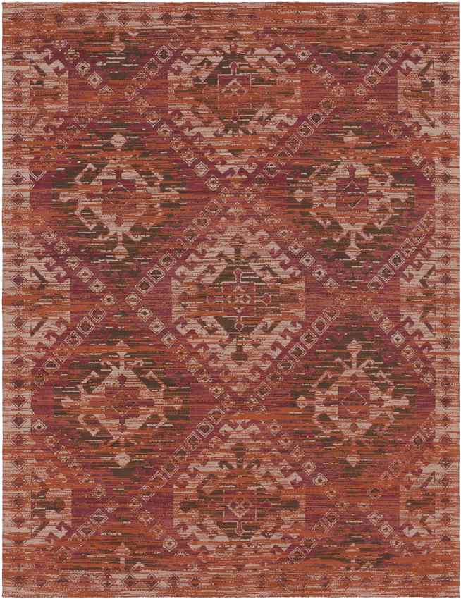 Pistoia Traditional Burnt Orange Area Rug