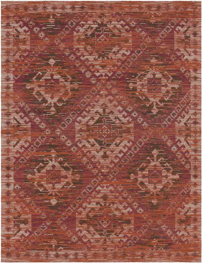 Pistoia Traditional Burnt Orange Area Rug
