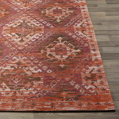 Pistoia Traditional Burnt Orange Area Rug