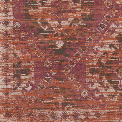Pistoia Traditional Burnt Orange Area Rug