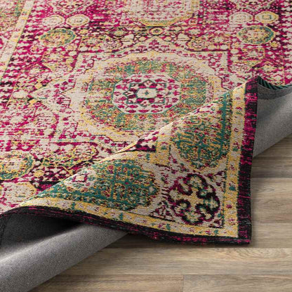 Pesaro Traditional Bright Pink/Saffron Area Rug