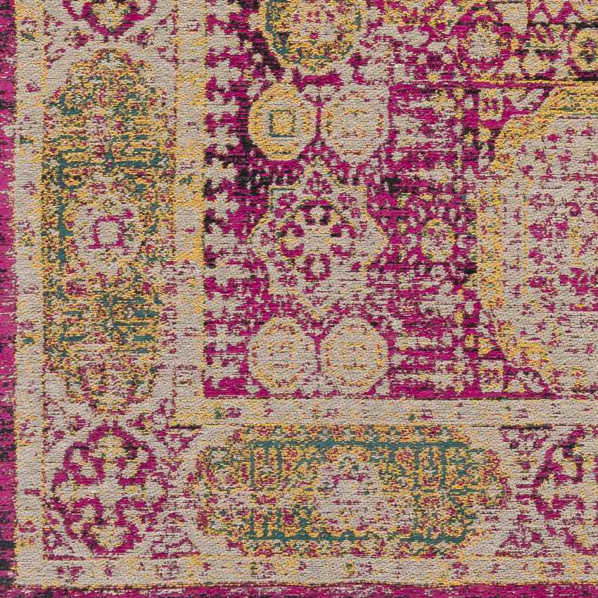 Pesaro Traditional Bright Pink/Saffron Area Rug
