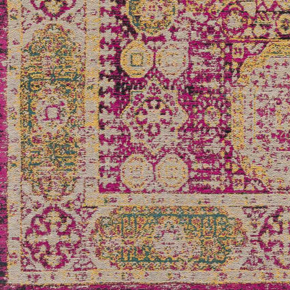 Pesaro Traditional Bright Pink/Saffron Area Rug