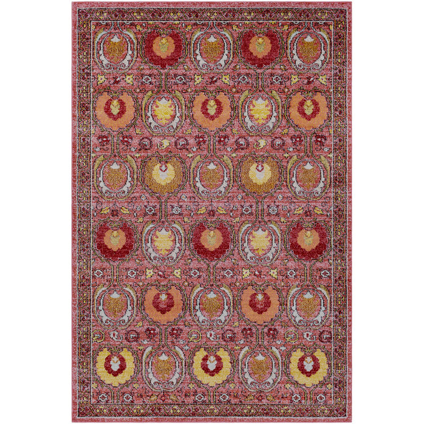 Keleigh Global Pink/Rust Area Rug
