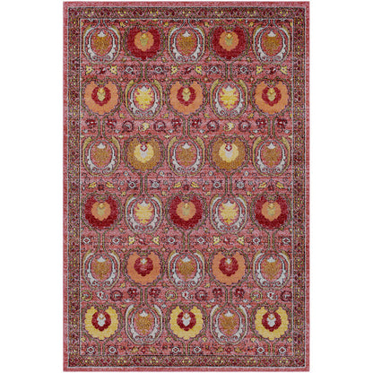 Keleigh Global Pink/Rust Area Rug