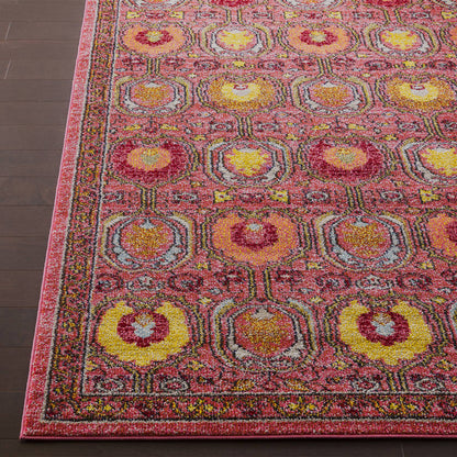 Keleigh Global Pink/Rust Area Rug