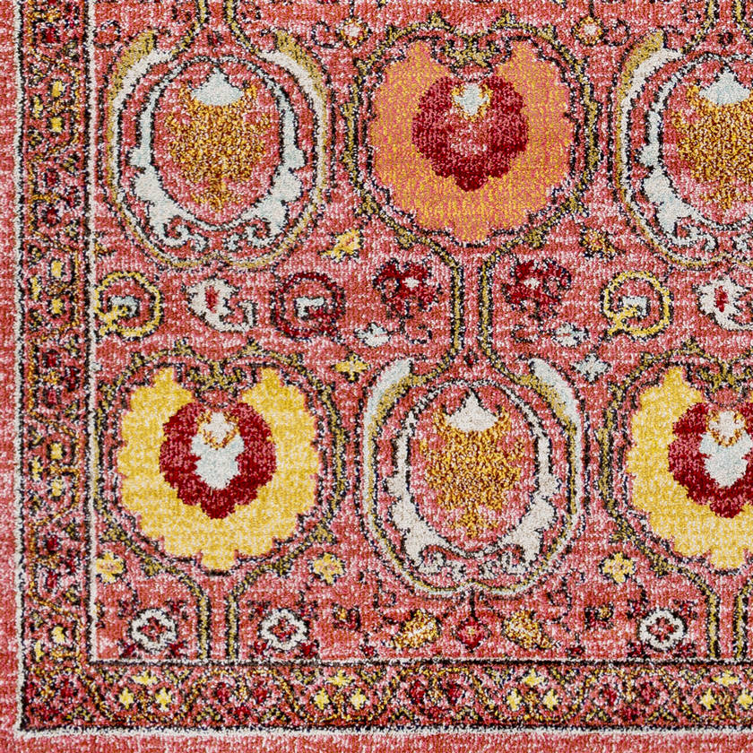 Keleigh Global Pink/Rust Area Rug