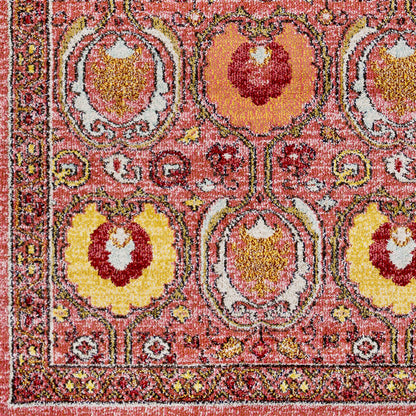 Keleigh Global Pink/Rust Area Rug