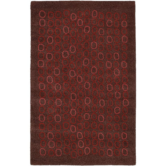 Antoine Modern Burgundy/Garnet Area Rug