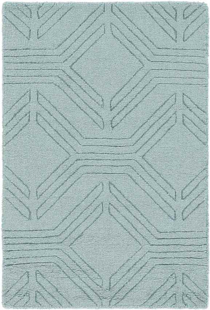 Maureen Modern Blue Area Rug