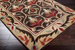 Ardencroft Traditional Dark Brown/Tan Area Rug