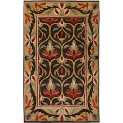 Ardencroft Traditional Dark Brown/Tan Area Rug