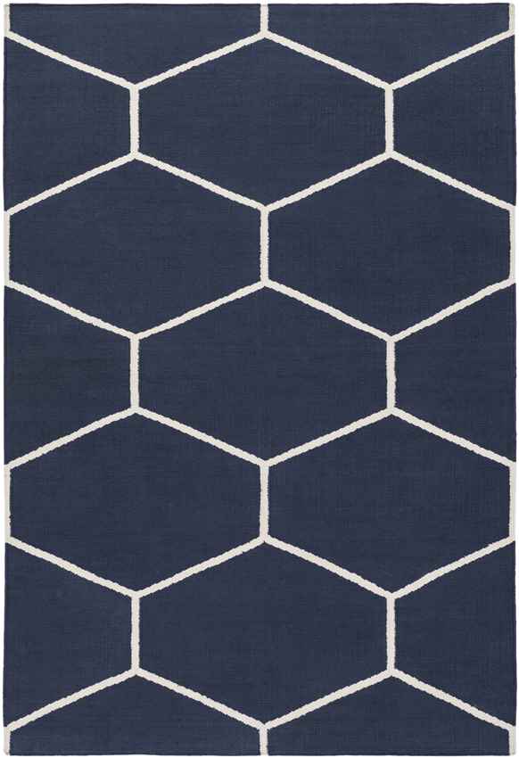 Arvada Modern Navy/White Area Rug