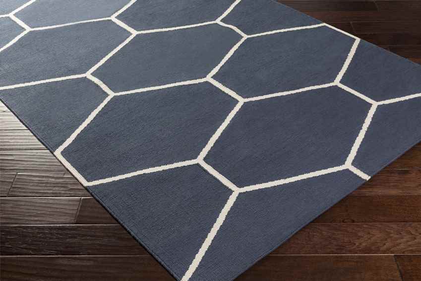 Arvada Modern Navy/White Area Rug