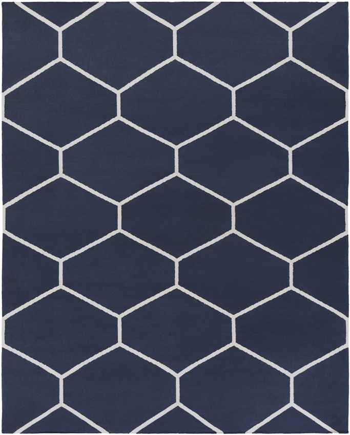 Arvada Modern Navy/White Area Rug